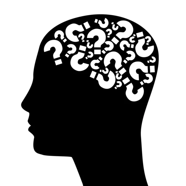 Head silhouette — Stock Photo, Image