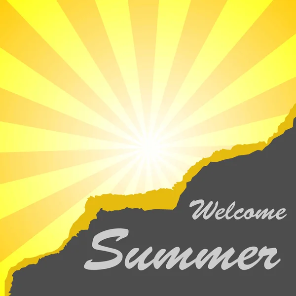 Welcome summer — Stock Vector