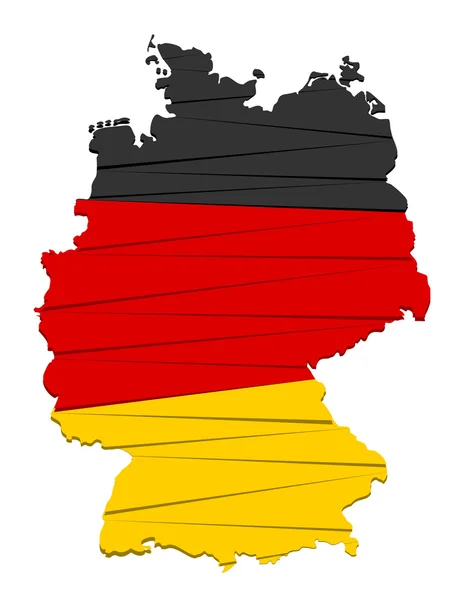 Moderne Fahne Deutschland — Stockvektor