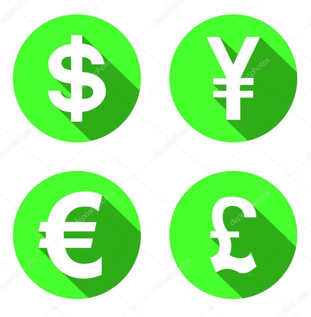 set of money icons