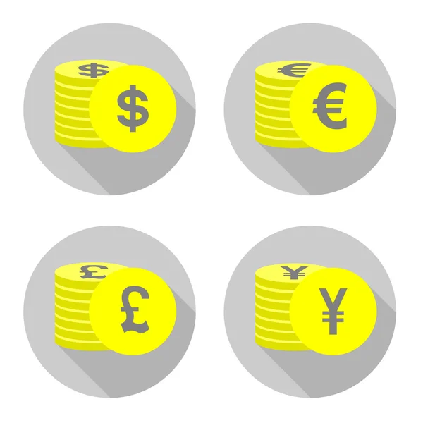 Set money icons — Stock Vector