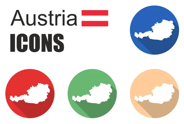 Conjunto de iconos austria — Archivo Imágenes Vectoriales