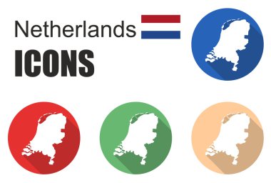 düz ayarlamak simgeleri Hollanda