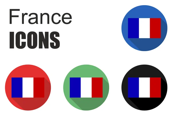 Set france icons — Stock Vector