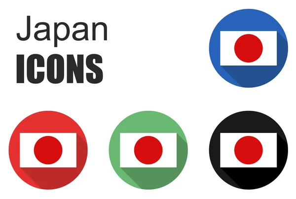 Set japan icons — Stock Vector