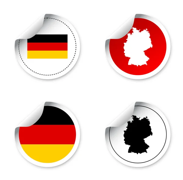 Σετ με αυτοκόλλητα - Γερμανία — Διανυσματικό Αρχείο
