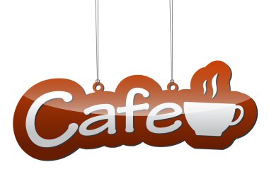 simge fincan kahve kahverengi vektör arka plan kafe