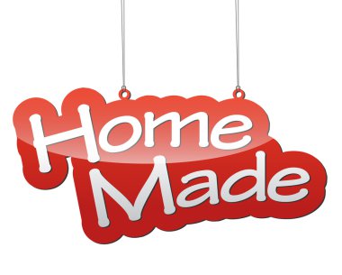 yapılan kırmızı vektör arka plan ev