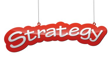 Kırmızı etiketi vektör arka plan strateji