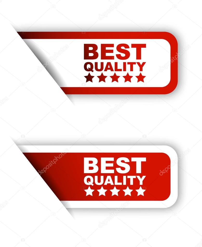 red vector paper sticker best quality (two variant)