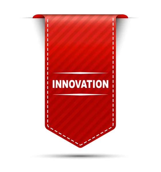 Diseño de banner vector rojo innovación — Vector de stock