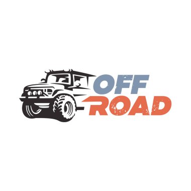 araba logosu off road şablonu çizimi