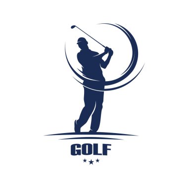 logo tasarımı golf şablonu çizimi