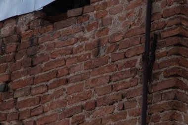 Eski kırmızı tuğlaların arkaplanı