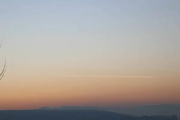 Krásná Obloha Při Západu Slunce Kopírovacím Prostorem — Stock fotografie