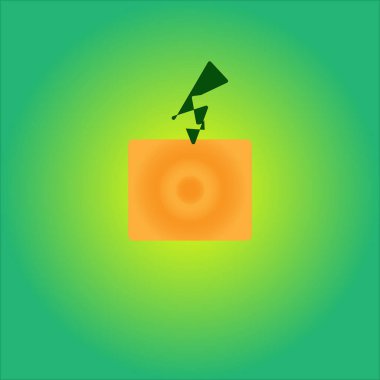 Gradyan arkaplanda soyut bir turuncu