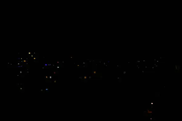 Lichter Nacht Auf Einem Nachthintergrund — Stockfoto