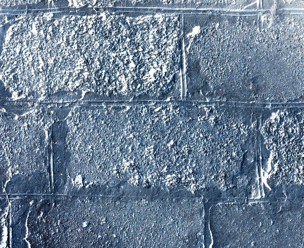 Dark Gray Wall Concrete Blocks Old Cracks Extraordinary Beautiful Background — Stock Photo, Image