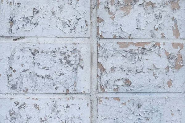 Die Fassade Des Gebäudes Abstrakte Textur Hintergrund Mit Maroden Putzblöcken — Stockfoto