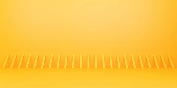Rendering Von Leeren Gelb Orangen Abstrakten Minimalen Hintergrund Szene Für — Stockfoto