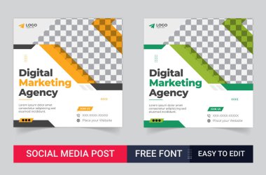 Dijital pazarlama ve kurumsal sosyal medya Facebook paylaşımı ve web pankartı tasarımı