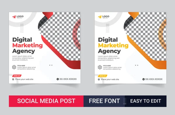 Dijital pazarlama ve kurumsal sosyal medya Facebook paylaşımı ve web pankartı tasarımı