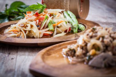 Tayland papaya salatası, Tayland 'dan Som Tum.