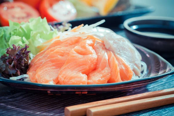 Set Sashimi Comida Japonesa — Foto de Stock