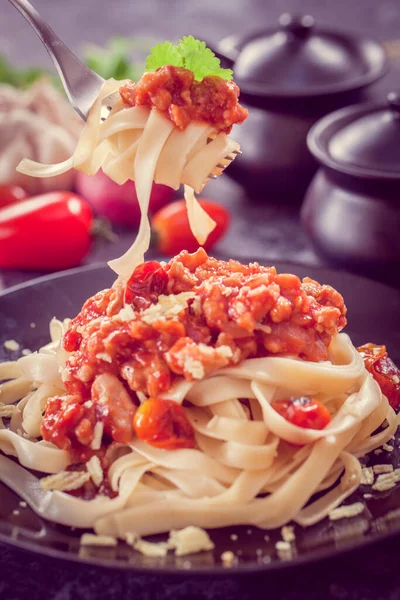 Pasta Penne Con Salsa Pomodoro — Foto Stock