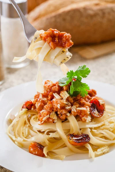 Penne Pasta Tomato Sauce — Stock Photo, Image