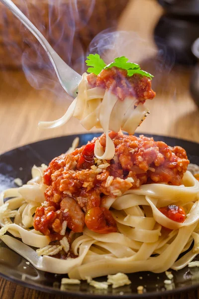 Pasta Penne Con Salsa Pomodoro — Foto Stock