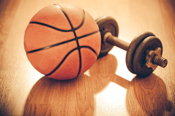 Baloncesto Una Pista Como Deporte Fitness — Foto de Stock