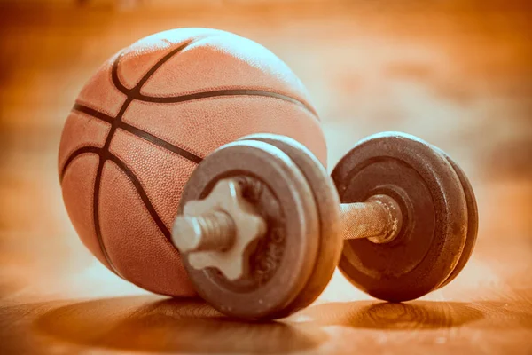 Basketball Sur Terrain Jeu Comme Sport Fitness — Photo