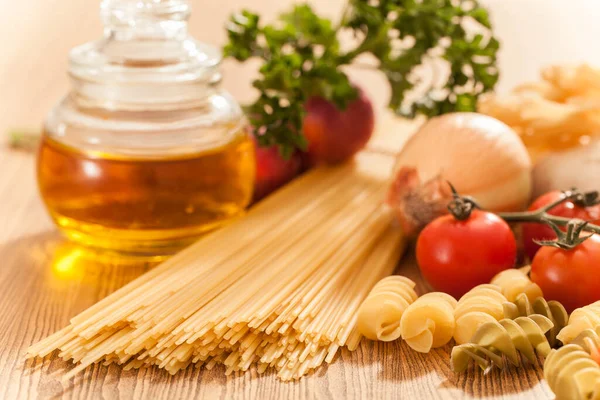 Pasta Spaghetti Ingrediente Cottura Immagine Stock