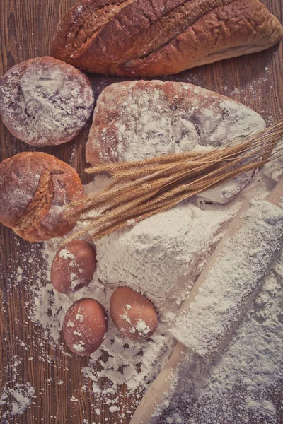 Yemek Unu Ekmek Malzemesi — Stok fotoğraf