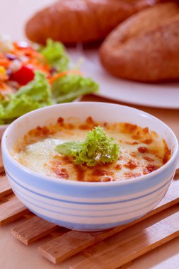 Ispanaklı lazanya. İtalyan mutfağı