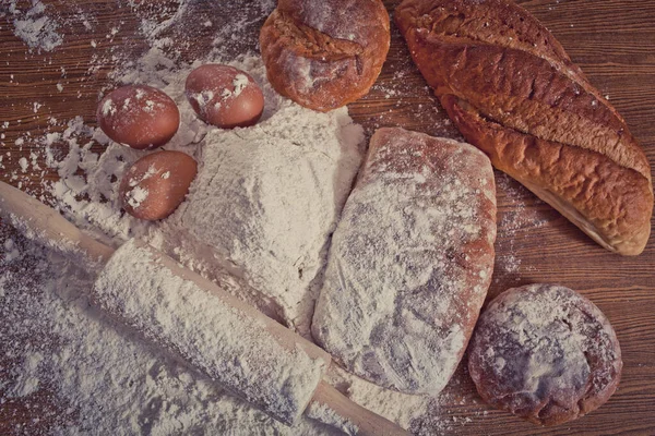 Yemek Unu Ekmek Malzemesi — Stok fotoğraf