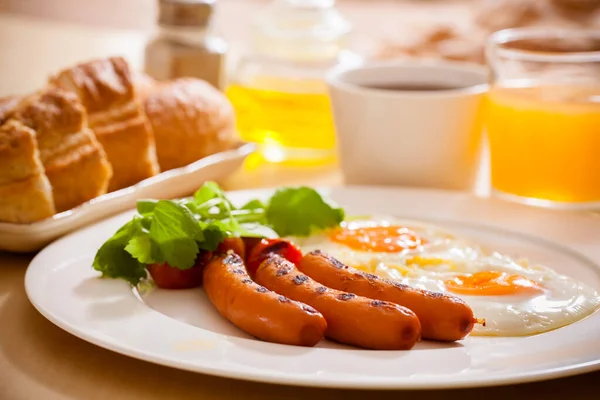 Uovo Fritto Colazione — Foto Stock