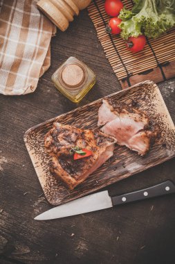 Paskalya için kuzu rostosu.