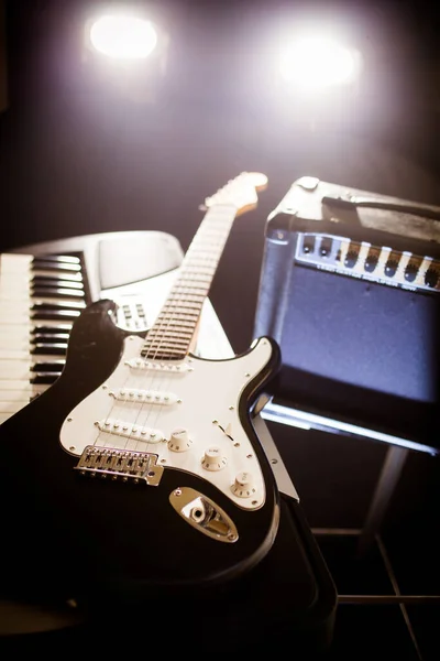 Teclado Guitarra Piano — Foto de Stock