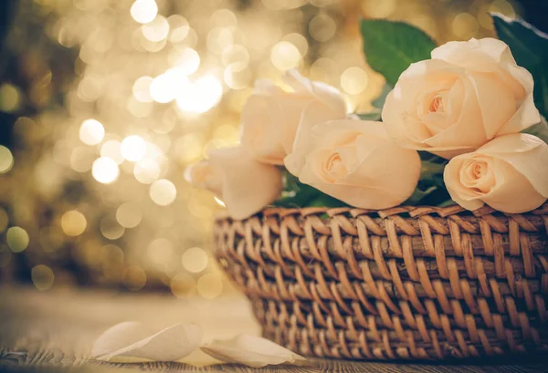 Vintage Roses Background Bokeh — Stock Photo, Image