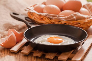 Tavada kızarmış yumurta.