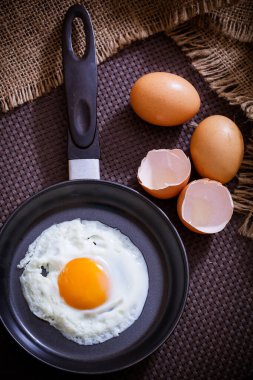 Tavada kızarmış yumurta.