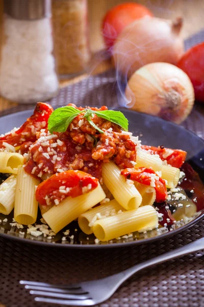 Pasta Penne Con Salsa Pomodoro — Foto Stock