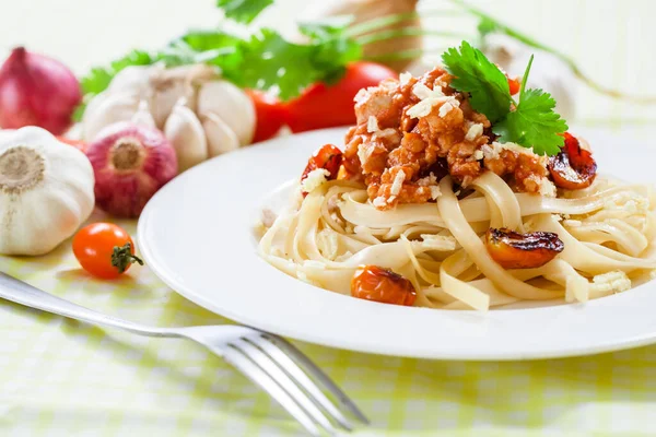 Pasta Penne Con Salsa Pomodoro — Foto Stock