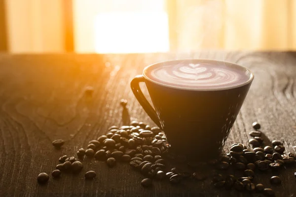 Sen Konst Kaffe Morgonen — Stockfoto