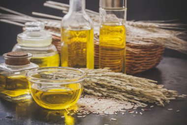 Pirinç kepek yağı ve tohum.