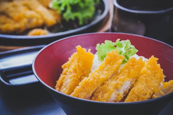Porc Frit Tonkutsu Nourriture Japonaise — Photo