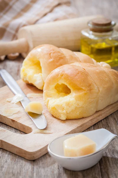 Pâine Unt Casă — Fotografie, imagine de stoc