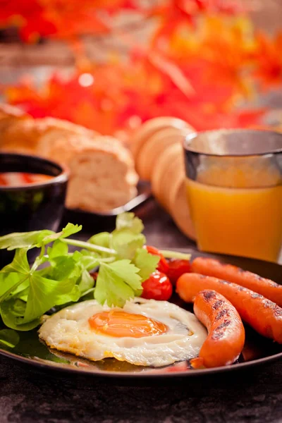 Huevo Frito Para Desayuno — Foto de Stock